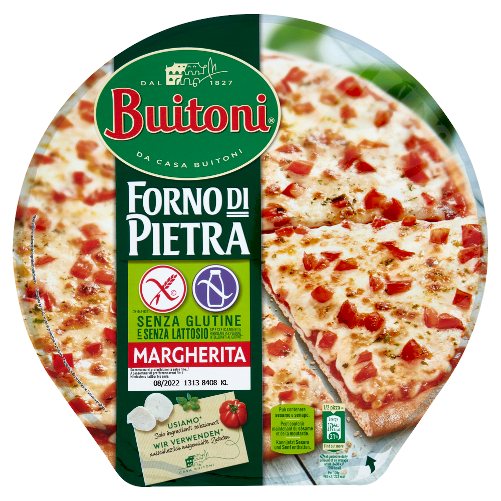 Pizza margherita surgelata - Aldi - 4 x 280 g