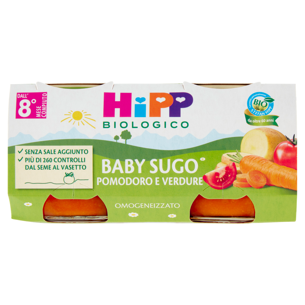 HiPP - Crema di Cereali Istantanea per Neonati, con Semolino di Grano Duro  100% Biologico, Senza Zuccheri Aggiunti, 6 Confezioni da 200 gr