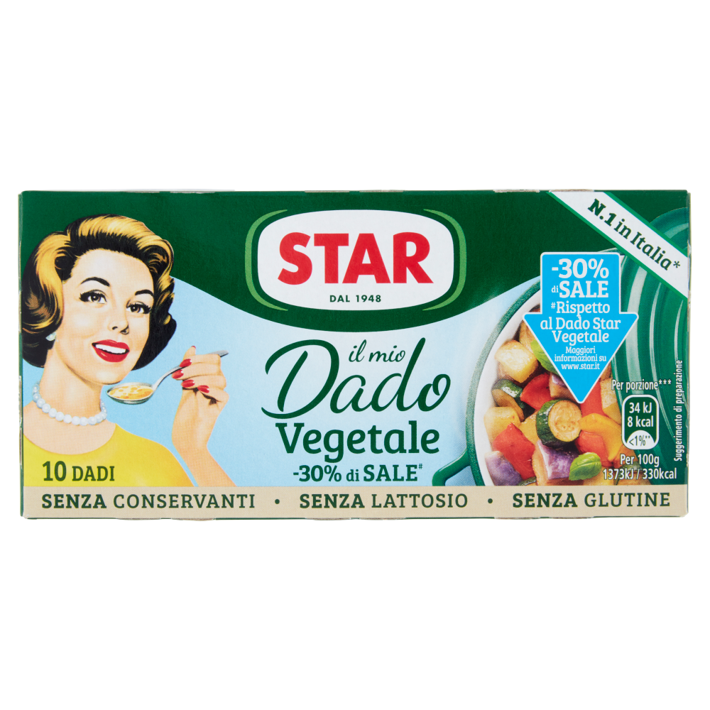 Knorr Dado Vegetale, Senza Glutammato e Lattosio, con Verdure da  Agricoltura Sostenibile, 20 Dadi Gustosi : : Alimentari e cura  della casa