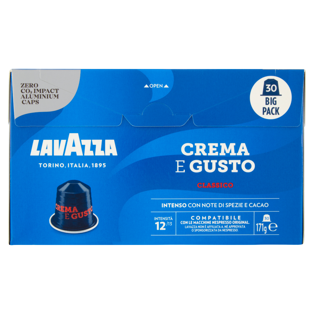 Lavazza crema e gusto Ricco Compatibile con Nespresso Original 30 Capsule  165 g