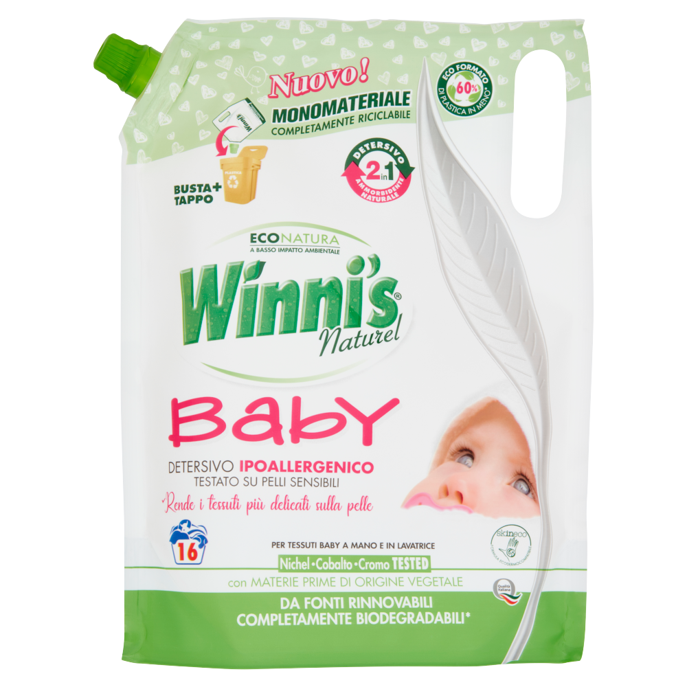 Winni's Baby Detersivo Ipoallergenico per Tessuti Baby a Mano e in