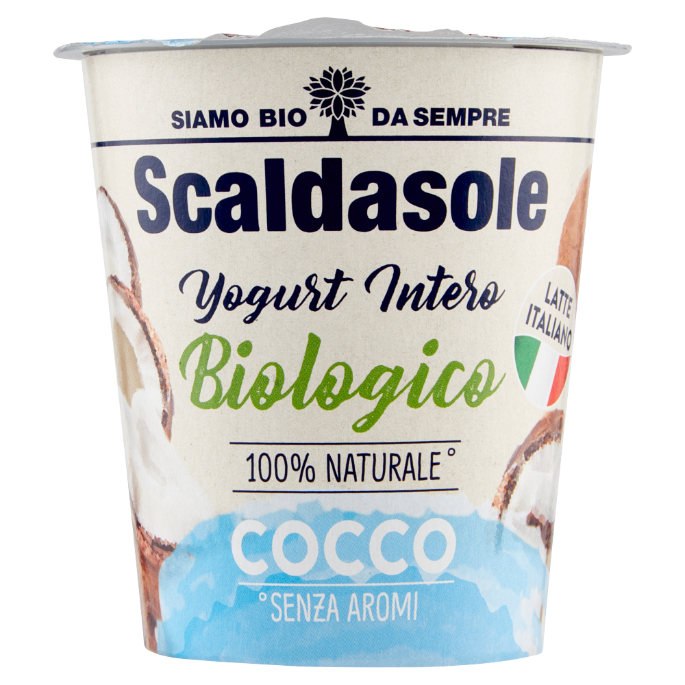 Yogurt biologico intero da latte fieno STG - 250g - cocco