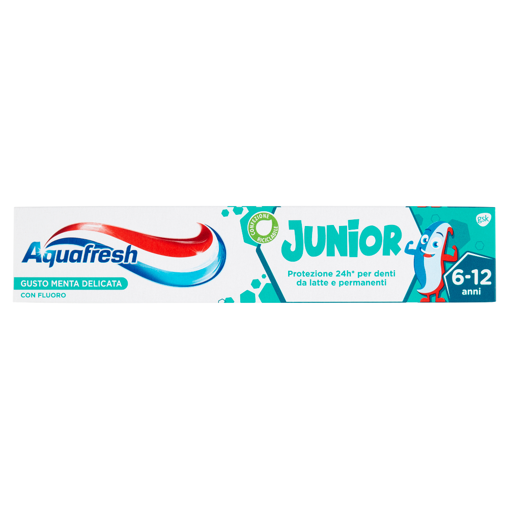 Aquafresh Dentifricio tripla protezione menta delicata, 75 ml