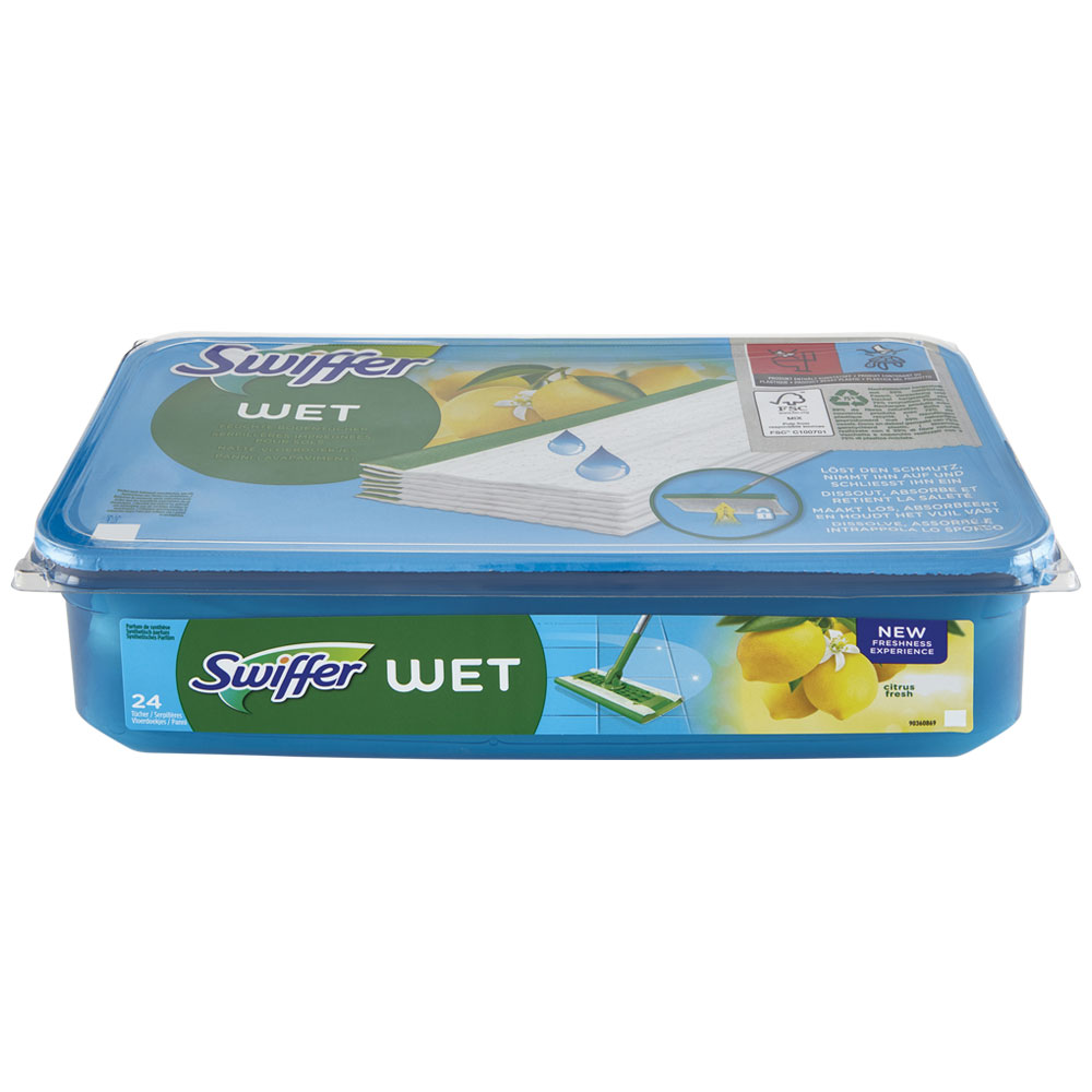 SWIFFER PANNI UMIDI PER SCOPA 12PZ.LEMON