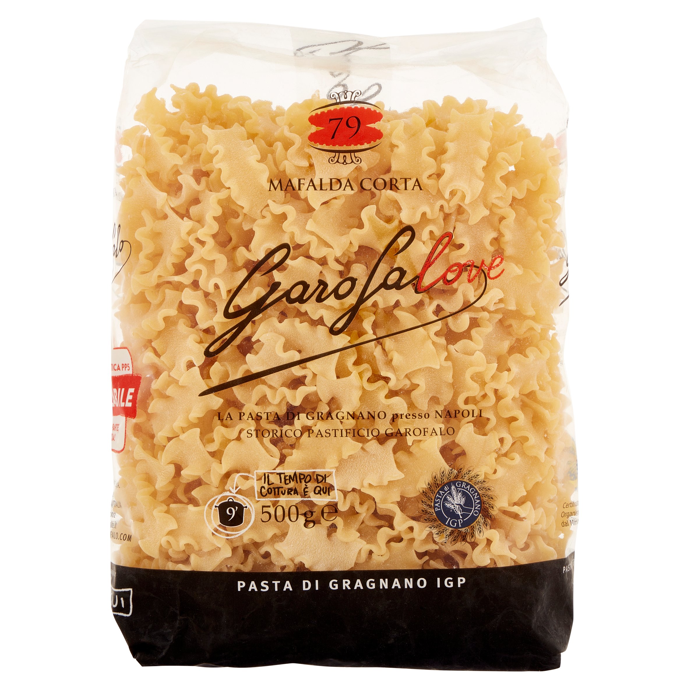 PASTA RUMMO 500 GR LE LEGGENDARIE PASTIFICIO MAFALDINE N° 90 FORMATI  SPECIALI