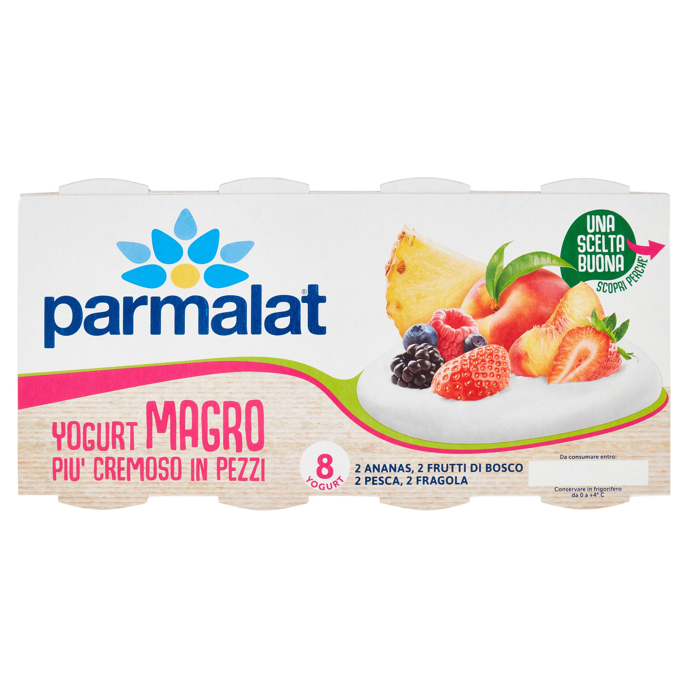 MULLER YOGURT 0% GRASSI FRAGOLA IN PEZZI 2X125 GR.