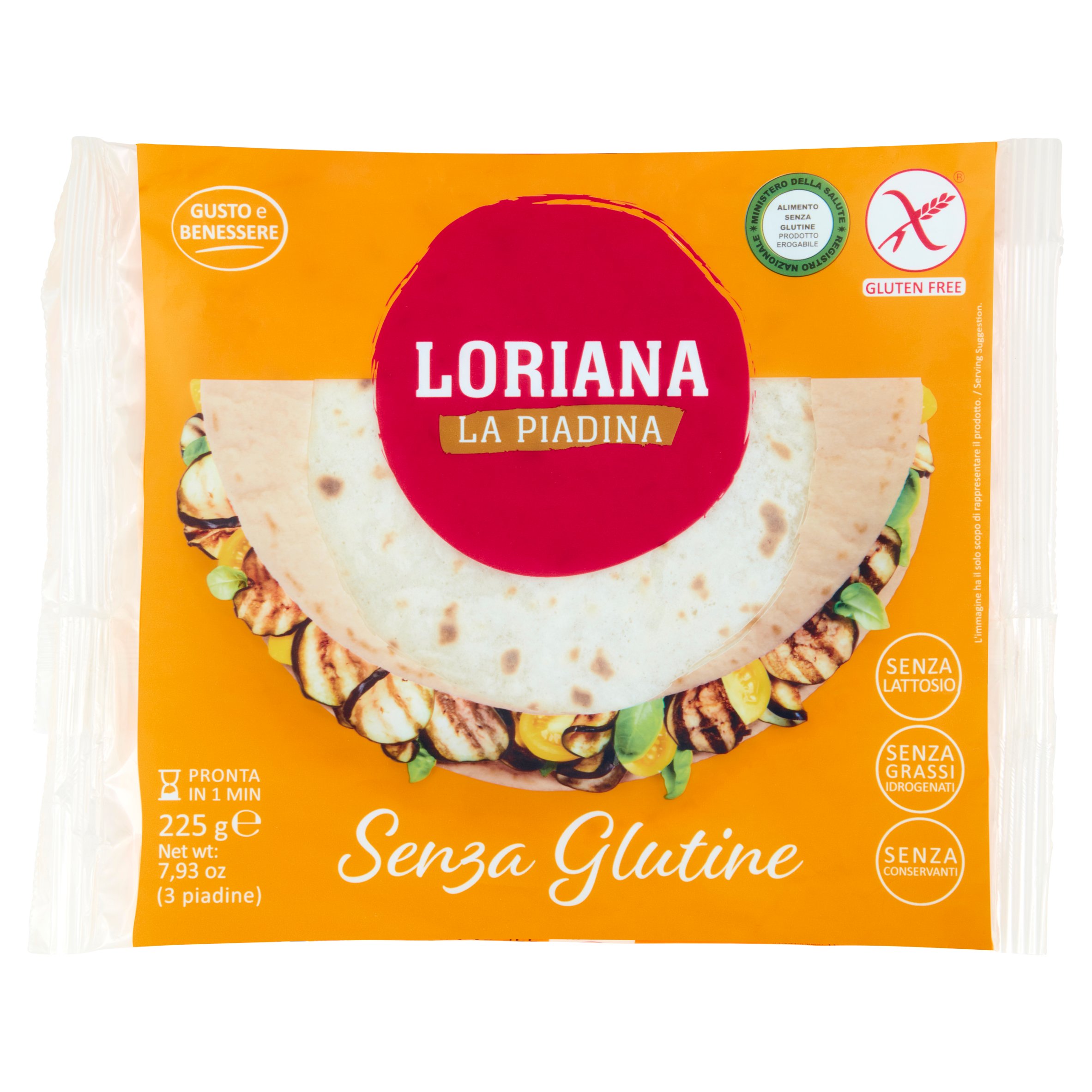 Mulino Bianco Piadelle integrali Ideale per Piadina 3pz 225g