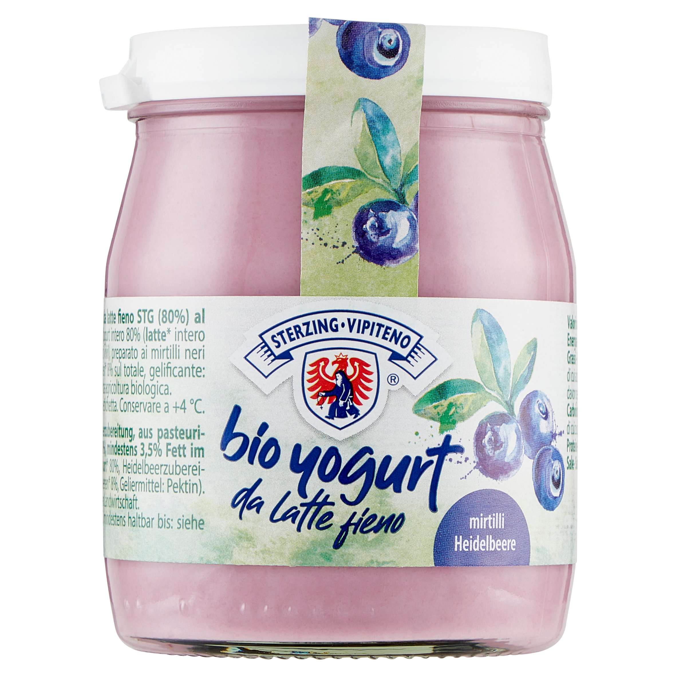 Yogurt Vipiteno biologico senza lattosio da latte fieno STG - 150g - Bianco  intero