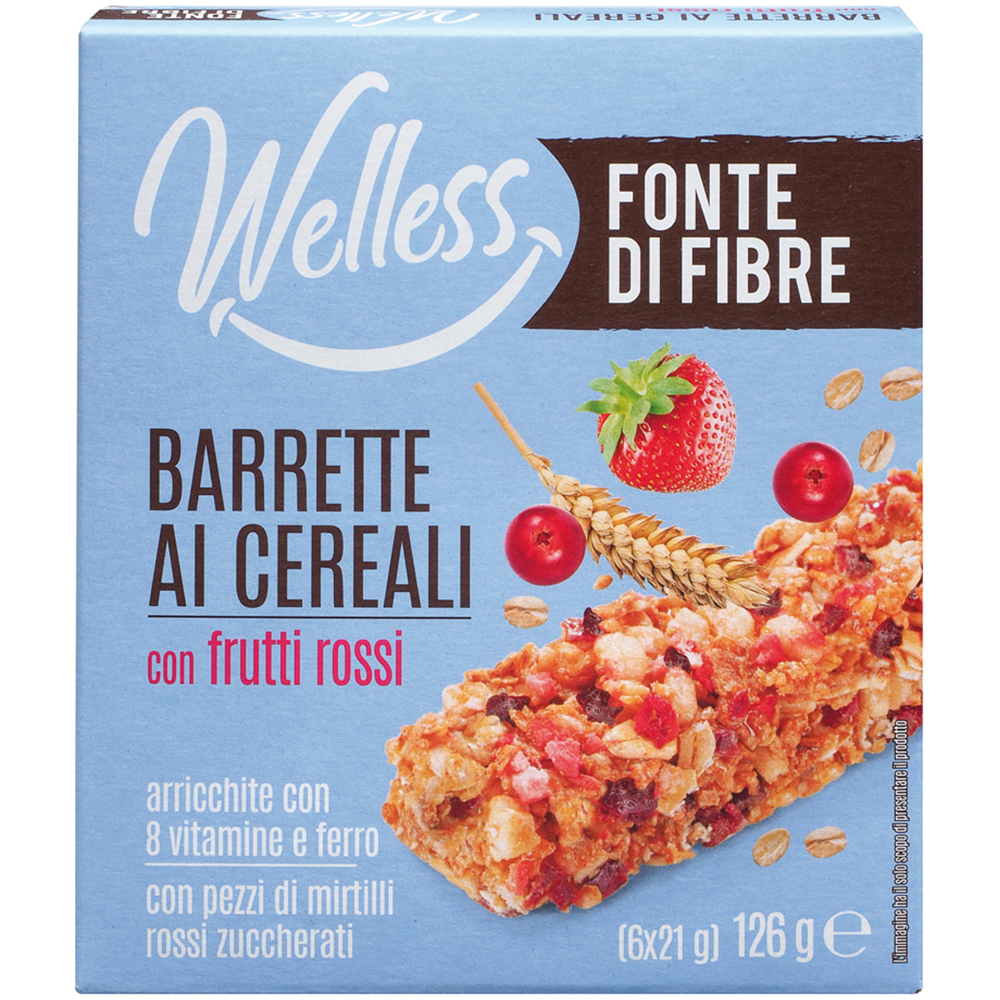 Carrefour Barrette ai cereali Cioccolato al Latte Uva Passa 6 x 21 g