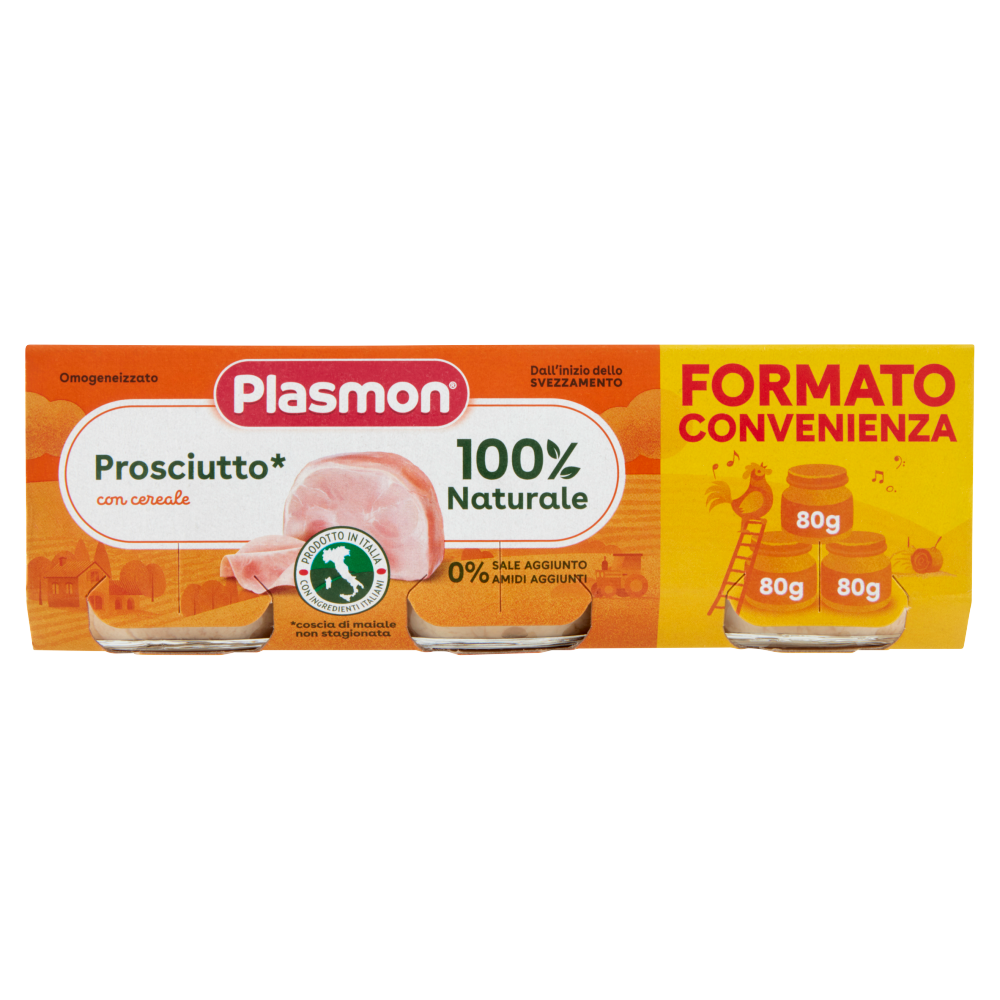 Plasmon Omogeneizzato Pollo con cereale 3 x 80 g