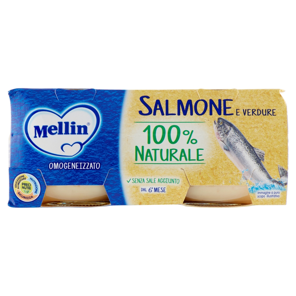 Mellin Omogeneizzato Pesce Platessa Offerta 12 Vasetti da 80gr MELLIN