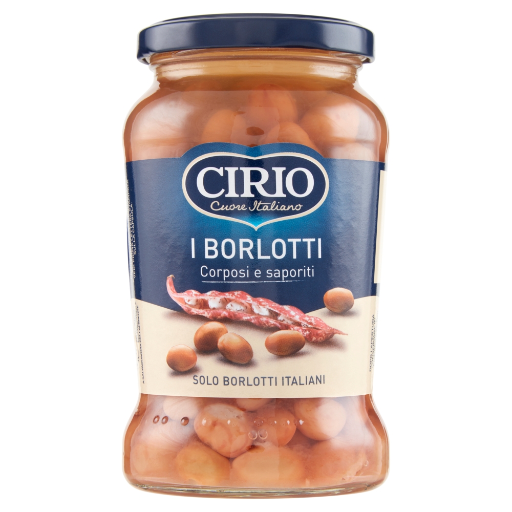 Fagioli borlotti in scatola 400gx24 - Valgri