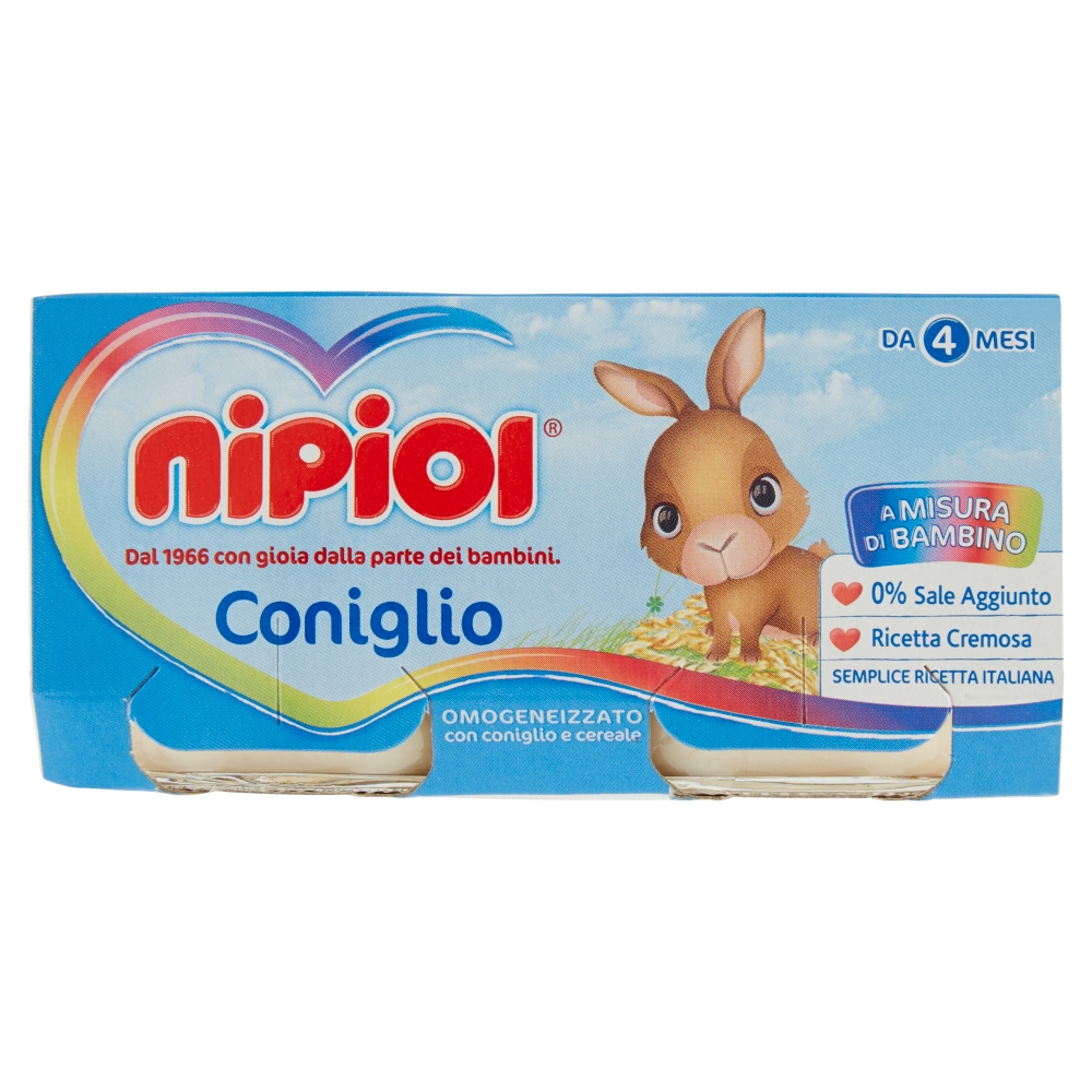 nipiol Agnello Omogeneizzato con agnello e cereale 2 x 80 g