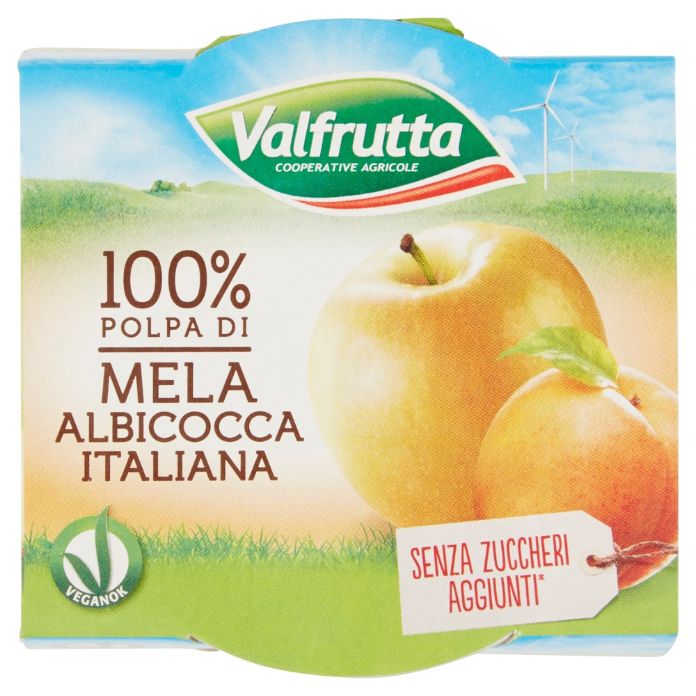 100 % POLPA DI FRUTTA MELA ALBICOCCA 100 gr PROBIOS