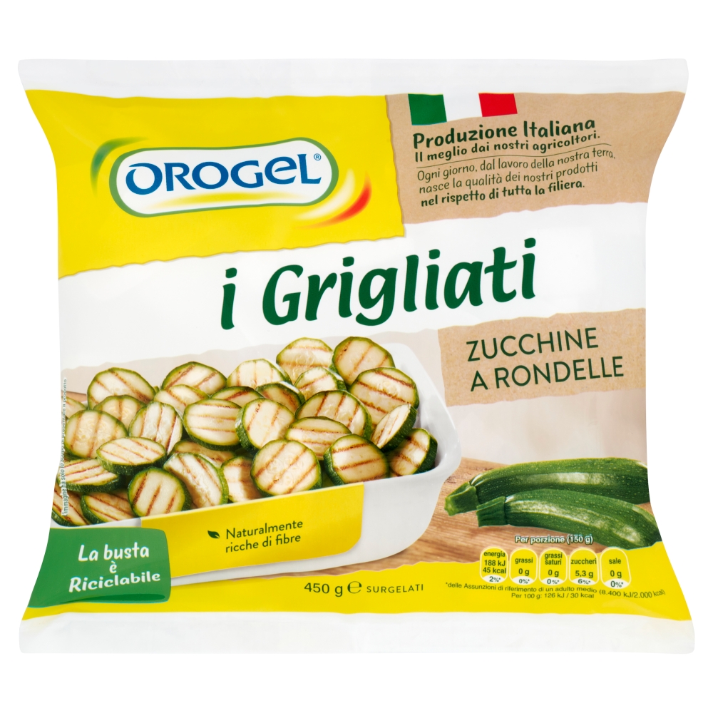 Zucchine grigliate a fette 450 gr