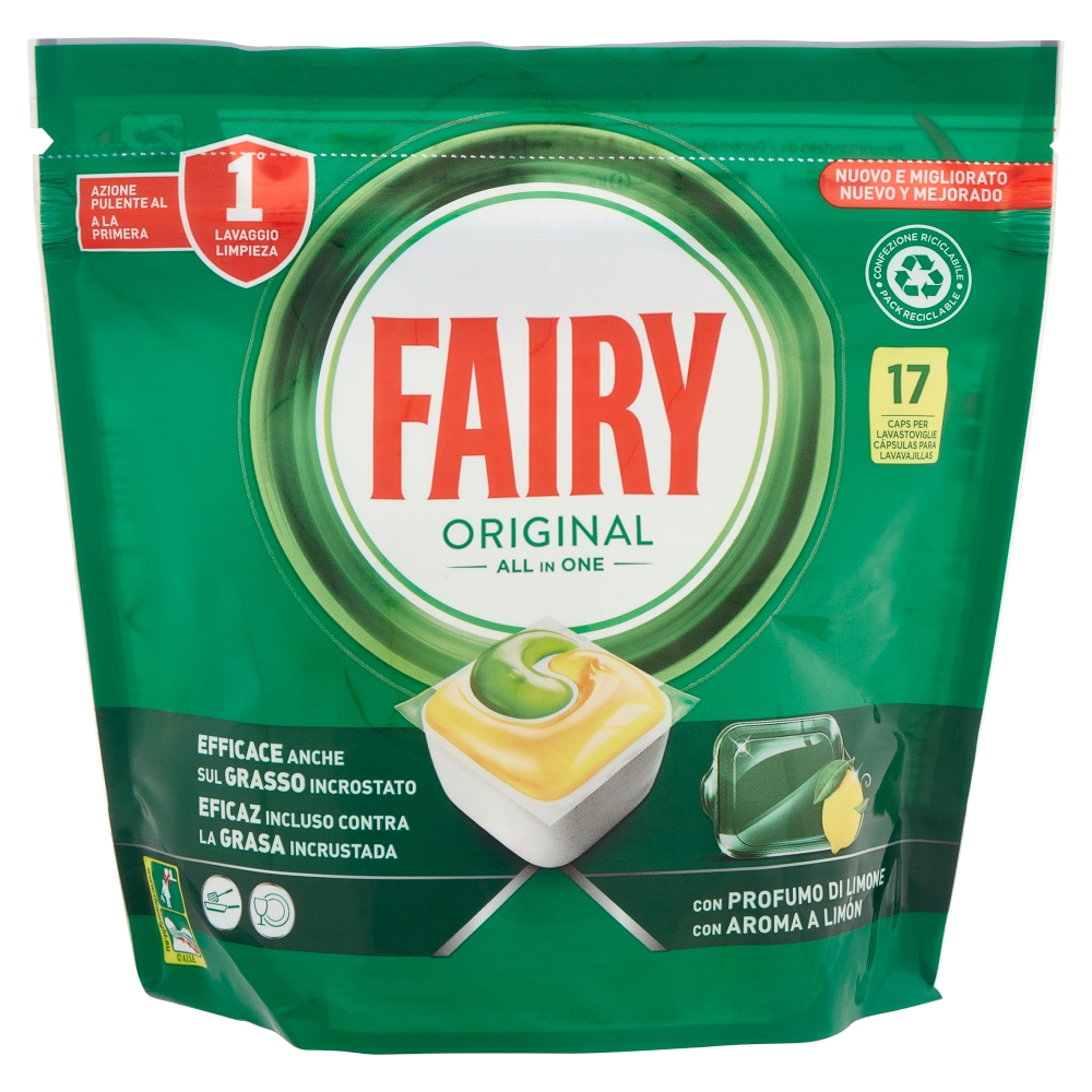 Fairy Gel Lavastoviglie Platinum Extra Brillantezza Detersivo Piatti  Profumo Limone 30 Lavaggi 600ml