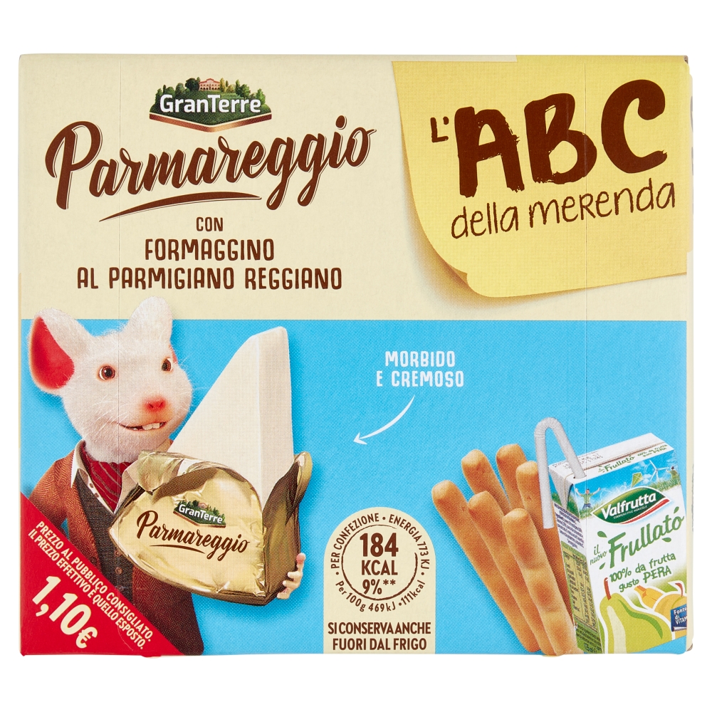 Snack & vai! parmigiano reggiano dop e purea di frutta - Parmareggio