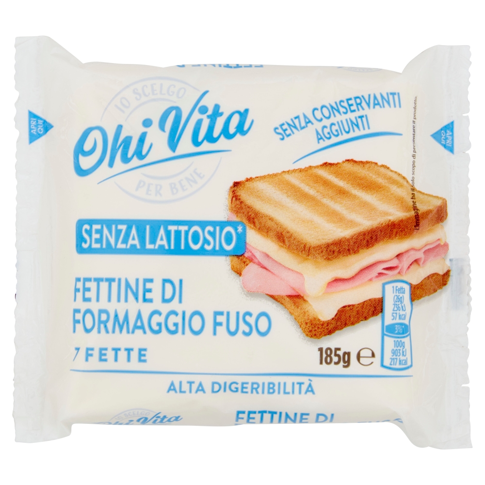 Ohi Vita Light Fettine di Formaggio Fuso 8 x 25 g