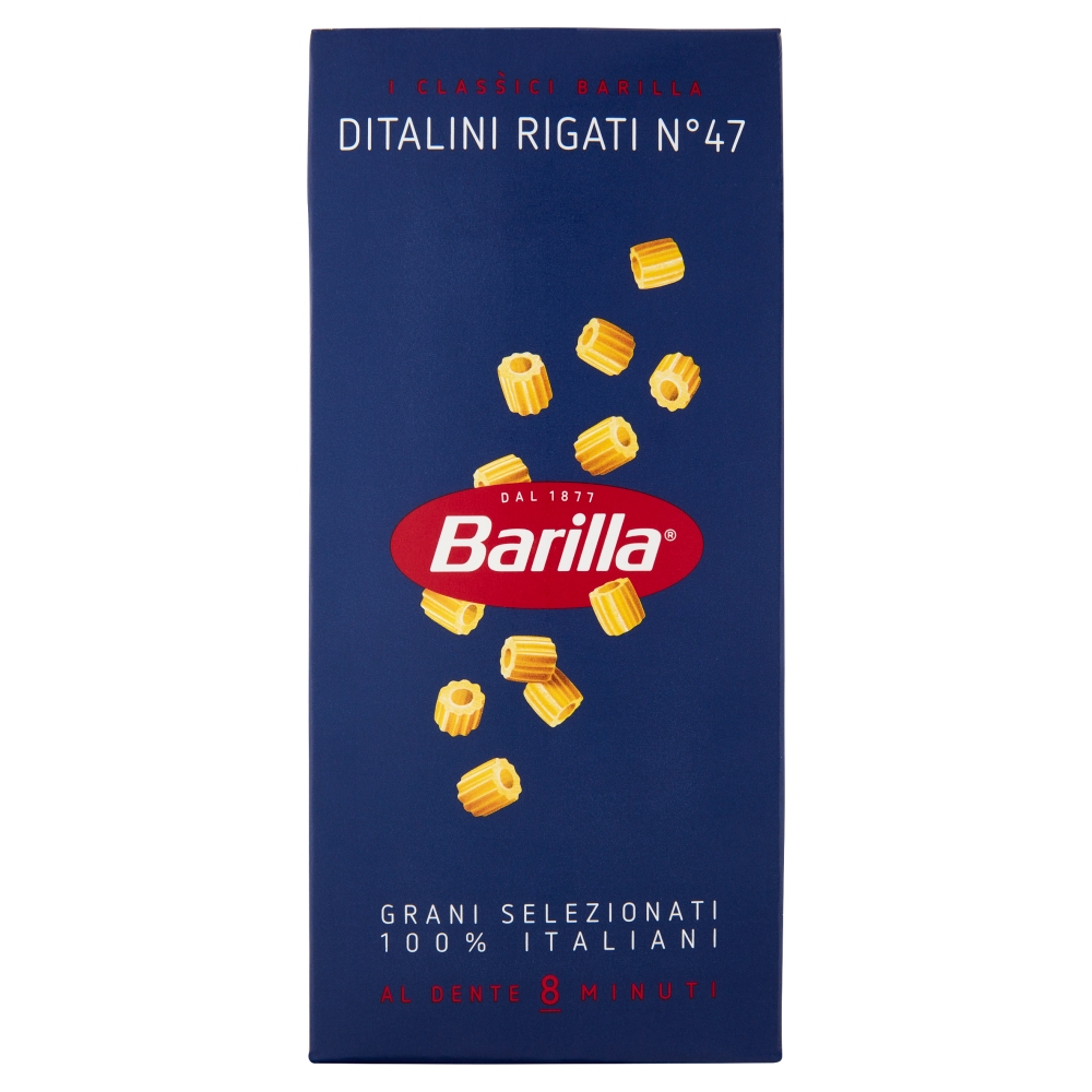 Barilla Pasta Ditaloni Rigati n.49 100% Grano Italiano 500g