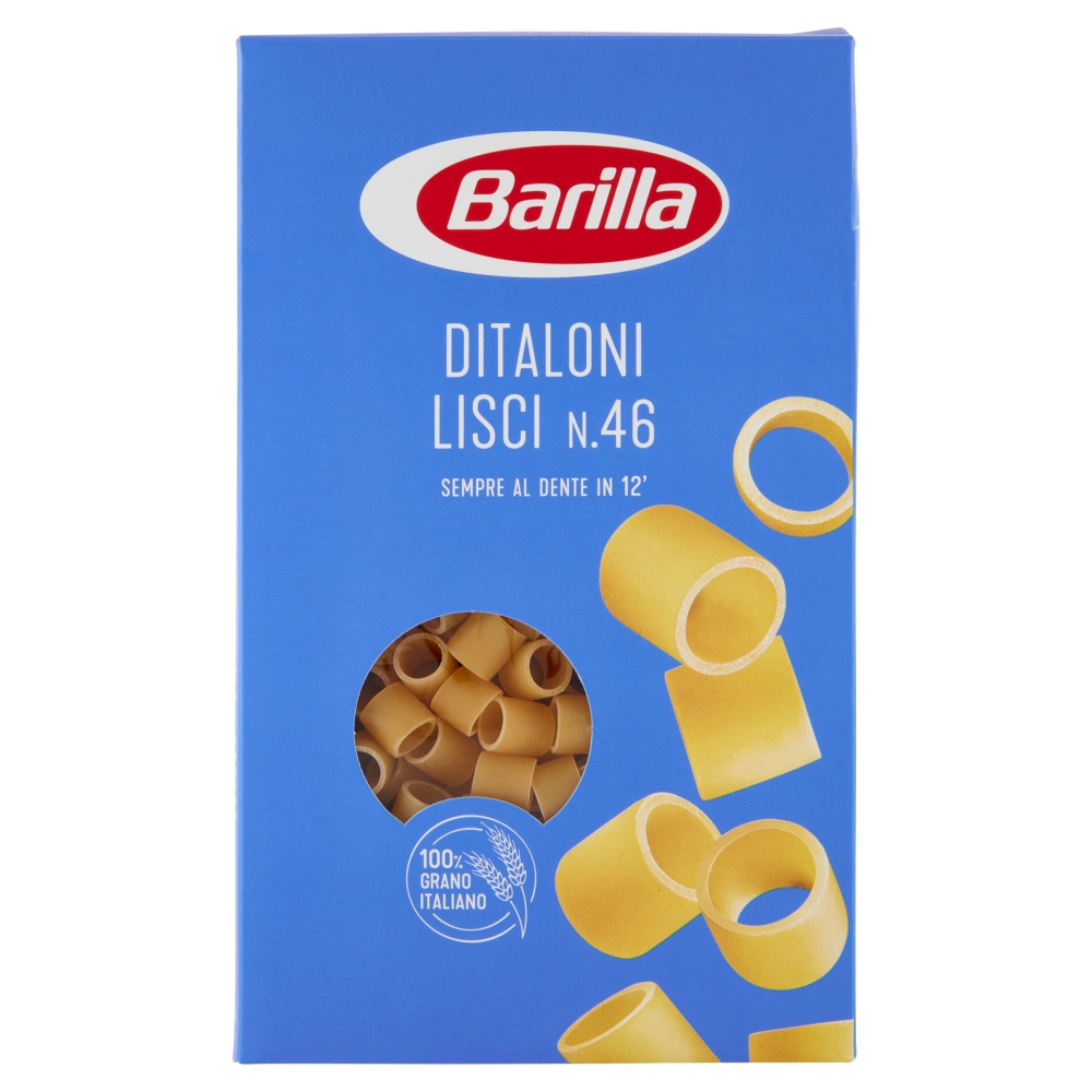 Barilla Pasta Ditaloni Rigati n.49 100% Grano Italiano 500g