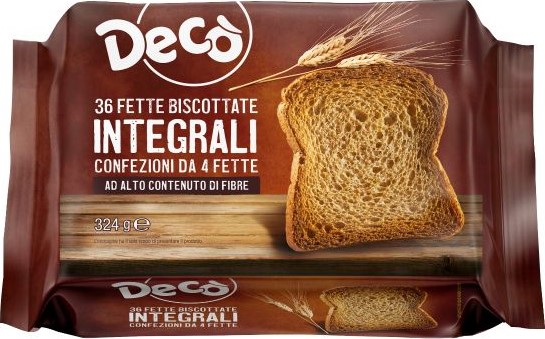 FETTE BISCOTTATE INTEGRALI CONFEZIONI MONOPORZIONE 2 FETTE 2 00 G